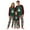 Green, variant on Family Christmas Pajamas Matching Sets Fashion Long Sleeve Holiday Print Christmas Pjs Casual Round Neck Tops and Pockets Pants Christmas Family Pajamas Sleepwear