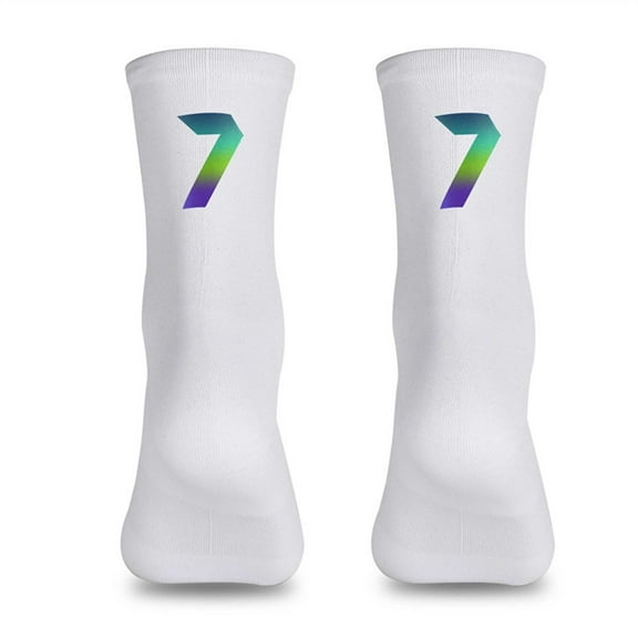 Cycling Socks Digital Colorful Reflective Breathable Socks Sports Cycling Socks
