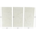 thumbnail image 3 of DecMode White Wooden 3D World Map Wall Decor (3 Count), 3 of 9