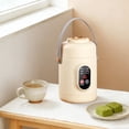 thumbnail image 4 of Multifunctional Portable Slow Cooker with Ceramic Glaze Inner and Steamer for Cooking Soup Rice Porridge, 4 of 5