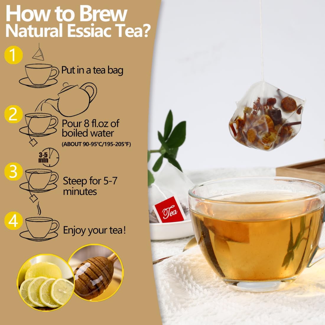 ULTHMOK Essiac Tea Bags 50 Bags, Blend Tea, Made with 100% Natural Ingredients, No Additives