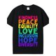 thumbnail image 1 of Masters 2025 Merch - Cotton Short Sleeve 100% Cotton T shirt Kindness Peace Equality Inclusion Diversity Human Rights T-Shirt for Men Women - Y2k Outfits Men, 1 of 6