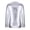 Silver, variant on Vikakiooze Men's Casual Bright V-neck Youth Trend Slim Long-sleeved T-shirt Color Bottoming Shirt Performance Clothes Top Mens Shirts Black