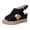 Black, variant on Summer Platform Sandals for Women Peep Toe Slingback Wedges Shoes Casual Sandals