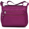 thumbnail image 1 of Sacs à Main en Nylon pour Femmes Sac à Main avec Poches et Compartiments Sacs à Main avec Beaucoup de Poches Sac Bandoulière Décontracté à Multiples Poches, 1 of 7
