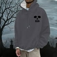 thumbnail image 1 of MKLEKYY Cardigan Léger Mode Décontractée pour Hommes Impression 3D Manches Longues Pull à Capuche avec Cordon de Serrage, 1 of 4