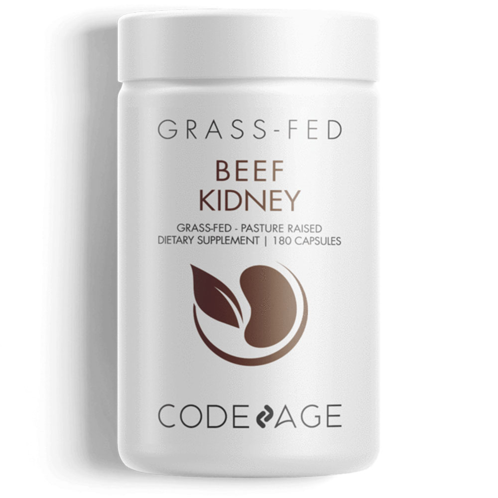 Codeage GrassFed Beef Kidney, GrassFinished, PastureRaised, Non