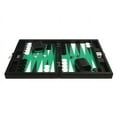 thumbnail image 4 of Silverman & Co. 13-inch Premium Backgammon Set - Travel Size - Black/Green, 4 of 12