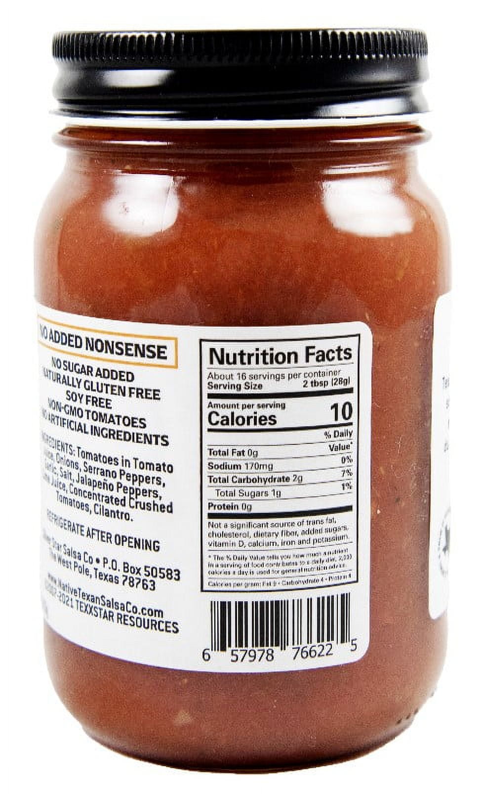 (3 pack) Native Texan True To Texas Medium Salsa, 16 oz Jar