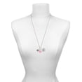 thumbnail image 3 of Delight Jewelry Silvertone Oval with Music Notes - Purple Heart Nurse Strong Zoe Necklace, 3 of 4
