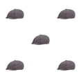 thumbnail image 1 of Maytalsory Cotton Polyester Men Flat Cap Reusable Stylish Fashionable Solid Color Adjustable Breathable Gentleman Hat Berets Gift Light Grey 5Set, 1 of 6