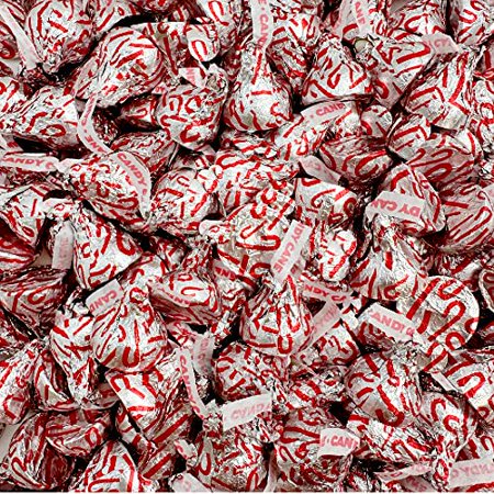 KISSES Candy Cane Creme Peppermint Bites  2 Pound Bag
