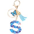 thumbnail image 1 of Letter Keychain Butterfly Tassel Keychain Decorative Keychain Handbag Charm Bag Charm (S), 1 of 3