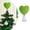 Green519, variant on Green Heart Tree Topper | Spring Metal & Polyester Ornament | 8x5x3" | Soft Touch Holiday Decoration for Christmas, Valentine, Wedding | Easy Install Star