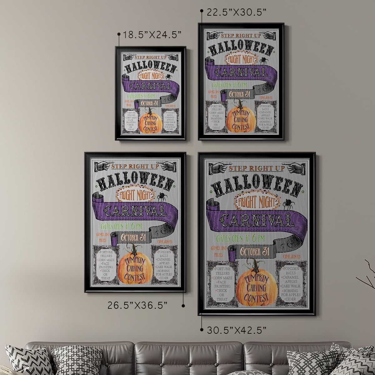 Carnival Sign Premium Classic Framed Print - Ready to Hang