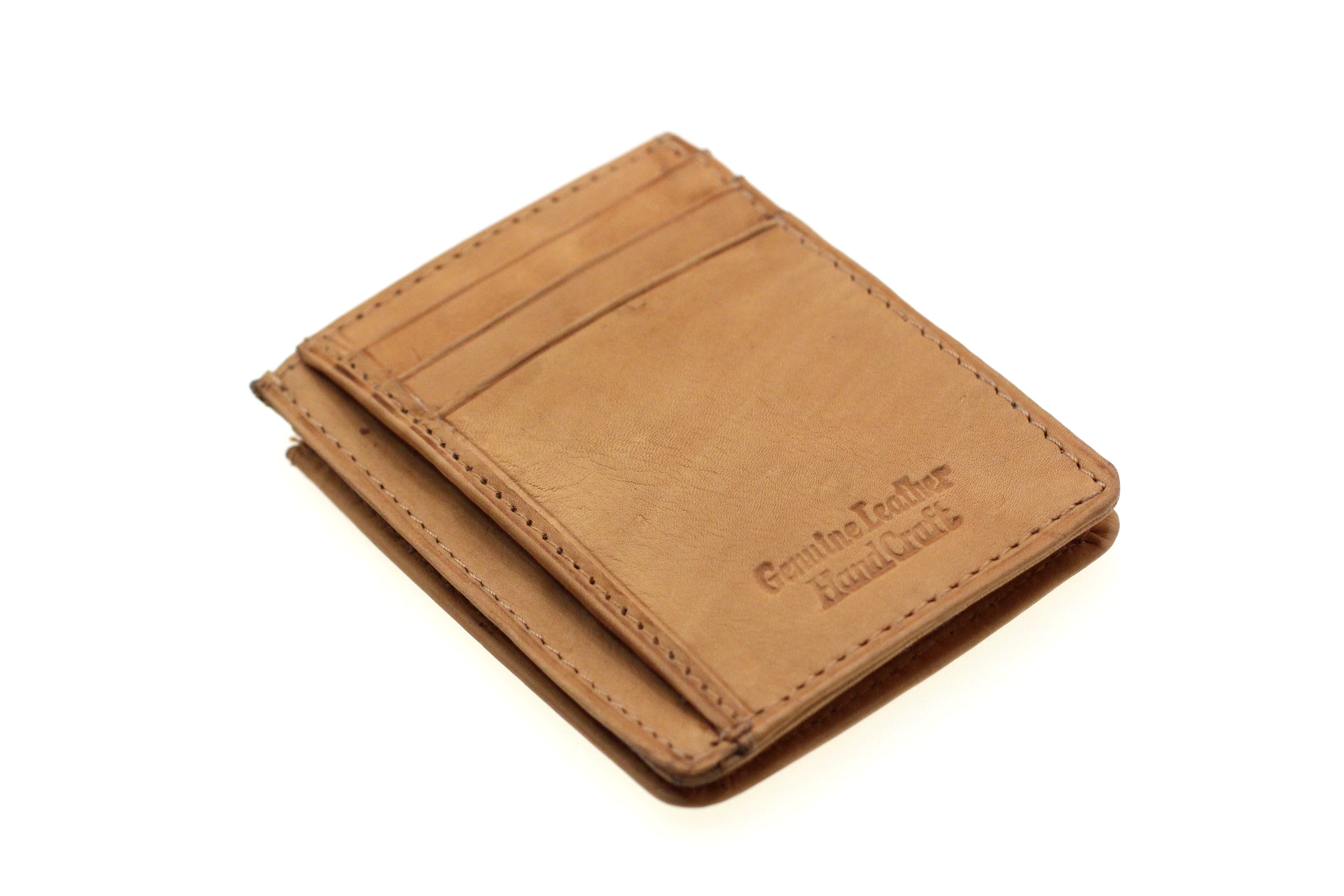 Genuine Leather Credit Card Holder Case Small Front Pocket ID