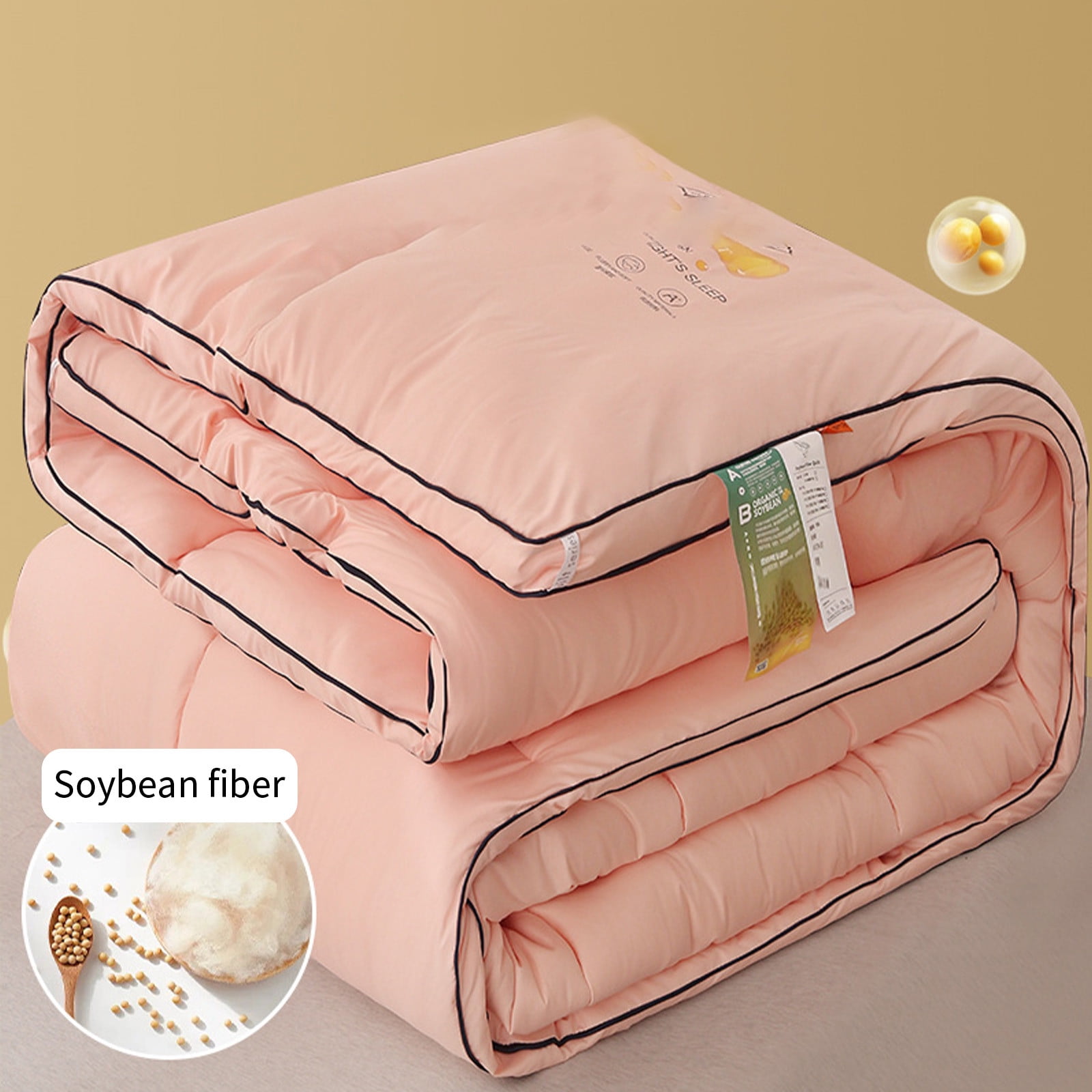 Machine Washable Lightweight Quilt for All-Season Comfort, Cotton-Spandex Blend, Size 200x150cm, Breathable for Air-Conditioned Rooms