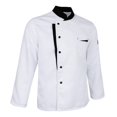 thumbnail image 2 of fastboy Veste de Chef à Manches Longues, Uniforme de Cuisine pour Serveurs d'Hôtel, Blanc 3TG, 2 of 6