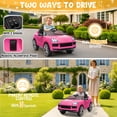 thumbnail image 6 of UBesGoo 12V Kids Ride on Car Toys, Licensed Porsche Cayenne Powered Electric Car for Kids, Parent Remote Control, Pink, 6 of 10