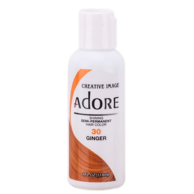 Tinte Cabello Adore Hair Color 30 Ginger Pack de 2 con Cepillo Peine 3 en 1