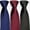 Black+Dark Red+Navy Blue, variant on Men's 1200-count solid color polyester zipper striped tie set, classic retro business style tie, suitable for work, interviews, banquets and other occasions. Available in black, gray, navy blue and d