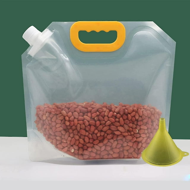Bolsa sellada a prueba de humedad para cereales, 10 Uds., de pie (25x23cm)