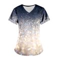 thumbnail image 3 of B91xZ Blouse Mode Grande Taille pour Femmes Coupe Classique T-Shirt à Manches Courtes Col Rond, Marine m, 3 of 3