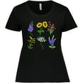 thumbnail image 3 of Inktastic Group of Beautiful Wildflowers Women's Plus Size T-Shirt, 3 of 5