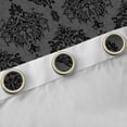 thumbnail image 4 of Manfei Black Grey Damask Curtains Pack of 2 (42x84 Each), Retro Boho Hippie Mandala Curtains Blackout, Teens Kids Adult Bedroom Curtains, Living Room Curtains Decor, 4 of 6