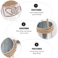 thumbnail image 3 of Miangastore Minimalist Wall Mounted Planter Silver 2Pcs 4.5x3.5in, 3 of 9