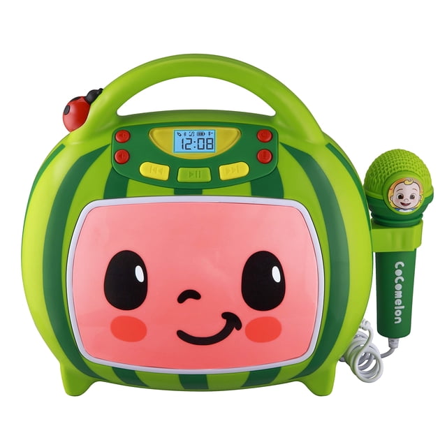 Máquina de karaoke eKids Cocomelon con micrófono y altavoz Bluetooth