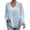 Blue, variant on Women'S Casual Blouse - Dot Summer Shirts Elegent V Neck Long Sleeve Loose Dressy Office Tops White M