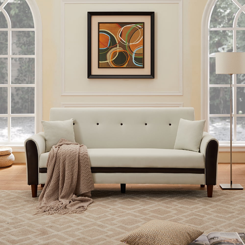 Kepooman Modern 2 Piece Sofa and Loveseat Set for Small Space Living Room Bedroom Office, Beige Kepooman Modern 2 Piece Sofa and Loveseat Set for Small Space Living Room Bedroom Office, Beige