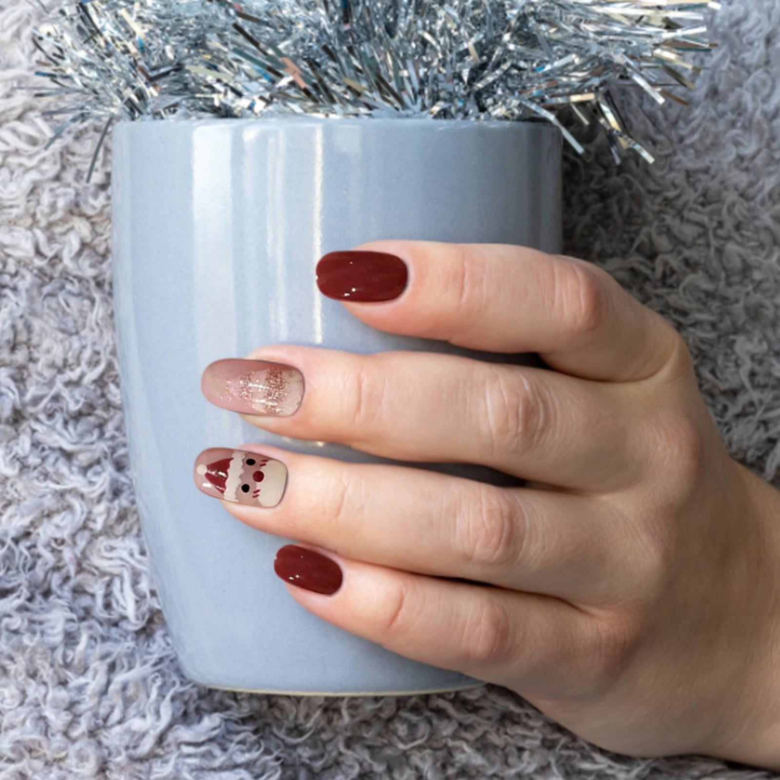 Impress Nails Long Length Coffin Gel X Nails Coffin on Nails Long Coffin Clear Flake Nails Short Coffin on Nails Full Cover Gel X Tips Extra Long Hand Tips Coffin Shape Acrylic Tips