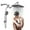sliver, variant on SERABETTO High Pressure 12inch Rain Shower Heads with Handheld Spray Combo with Fixed Showerhead and 5 Sprays Dual Shower Head Combo