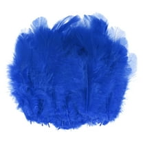 Uxcell 100 Pack Feathers for Crafting Sapphire Blue 1.57-3.15 inch Natural Fluffy Feathers Plume for Wedding Decorations