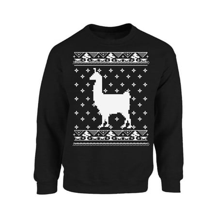Alpaca Sweaters Peru Mezee Llama Ugly Christmas Sweatshirt Funny Christmas Animal Sweater Xmas Gifts for Alpaca Lovers Christmas Llama Sweatshirt Holiday Llama Sweater Christmas Party Gifts ()