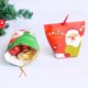 thumbnail image 3 of KAKOWELY 12 bolsas de regalo navideñas DIY con cinta, diseño de Papá Noel, caja de papel con forma de manzana de caramelo para Nochebuena (colores surtidos), 3 of 4