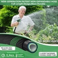 thumbnail image 4 of 100 ft Garden Hose That Won't Kink, Lightweight Flexible Water Hose with Solid Brass Fittings, Easy to Coil and Store for Lawn and Garden, 4 of 7