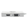 thumbnail image 4 of Tripp Lite Mini DisplayPort to VGA/DVI/HDMI Adapter Converter mDP 6in 6" White - DVI/HDMI/Mini DisplayPort/VGA for Notebook, Chromebook, Monitor, Audio/Video Device, Tablet, MacBook, Projector, T, 4 of 8