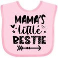 thumbnail image 3 of Inktastic Mama's Little Bestie with Arrow and Hearts Boys or Girls Baby Bib, 3 of 4