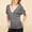 Gray, variant on Women's Short Sleeve Round Neck T-Shirt for Summer Casual Wear