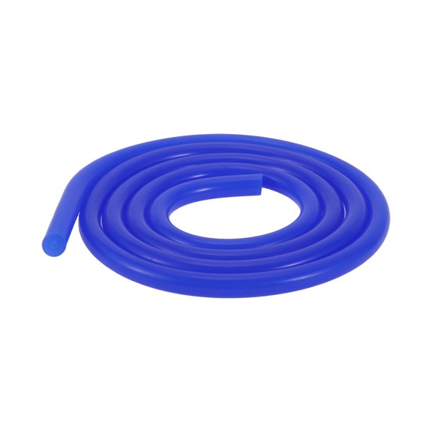 Manguera de vacío de silicona Unique Bargains 130PSI Presión máxima Alta temperatura Línea de vacío automotriz Azul 1 Pcs 5Ft 1/8" 3mm ID Grosor de 3mm
