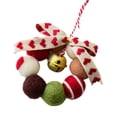 thumbnail image 4 of Adorno colgante de corona de de Navidad, artesanía, decoración de fiesta, decoración de de Navidad, decoración navideña para la pared del Estilo A, 4 of 8