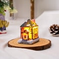 thumbnail image 2 of Kmbangi Christmas Small Village Houses, Cute LED Light Up Snow House Scene Figurine Tabletop Decorations for Home, 2 of 6