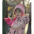 thumbnail image 2 of N'Ice Caps Little Girls Baby Velboa Fleece Hat & Mitten Winter Set - Toddler Kids Black, 2 of 8