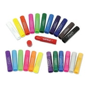 Sargent Art 24 Solid Tempera Paint Sticks, 24 Fun Colors, Quick Drying, Regular, Neon, and Metallic, Item 82-2124