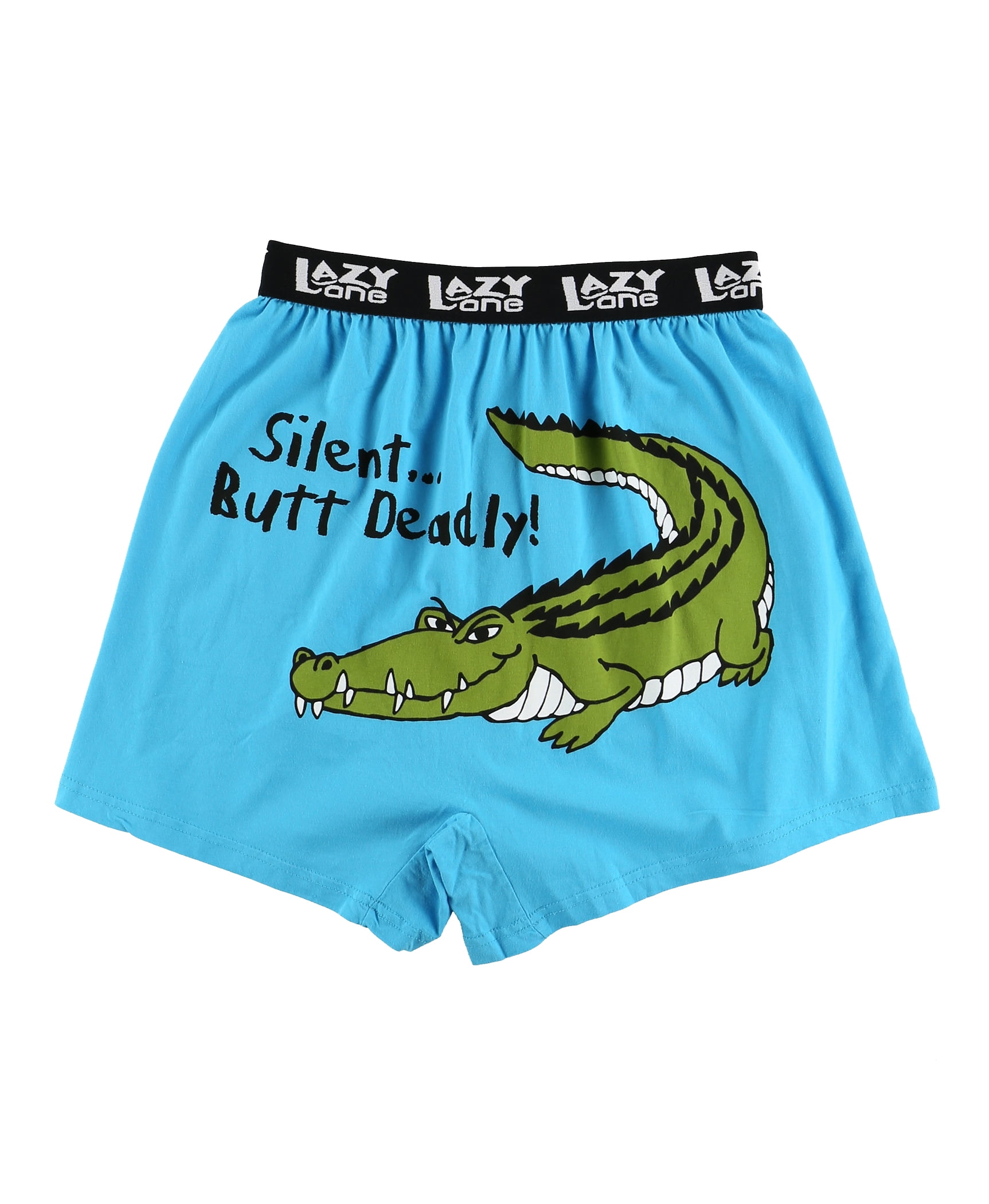 LazyOne Funny Animal Boxers, Deadly Alligator, Humorous Underwear, Gag  Gifts for Men (Large) 