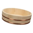 thumbnail image 4 of Cuenco de arroz de sushi de madera, práctico recipiente multifuncional para alimentos, recipiente refrigerante para 27x75 cm, 4 of 9