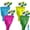 Multicolor, variant on Granny Pants Yard Game, Outdoor Game Set for Adults, Fun Team Relay Party Game for BBQ, Camping and Family Gatherings